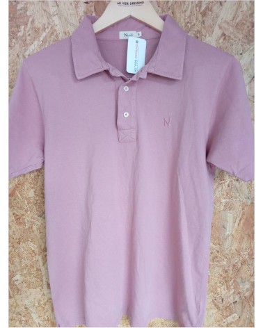 POLO VIEUX ROSE MC