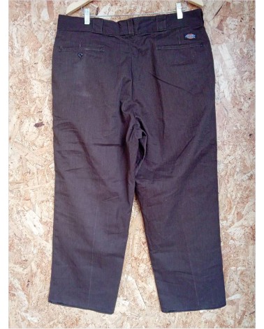 PANTALON DROIT MARRON 