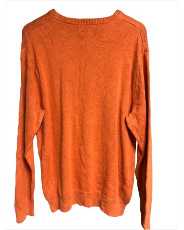 PULL ORANGE COL ROND