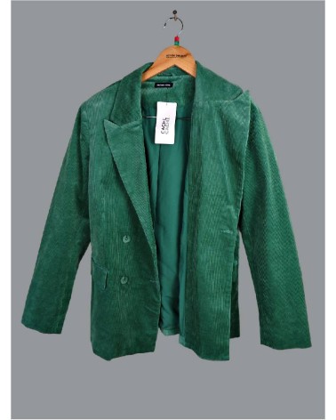 BLAZER VELOURS VERT