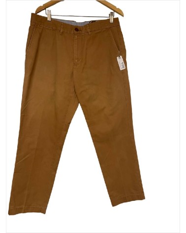 PANTALON CAMEL ATTACHE VICHY POCHE ARRIERE